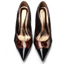 TDD Patent Leather Kitten Heels High Heels For Women Pointed Toe Pumps Closed Toe Dressy Comfortable Sexy Elegantes Wedding Slip On Formal Prom Sparkly 2.5 Inch Pump