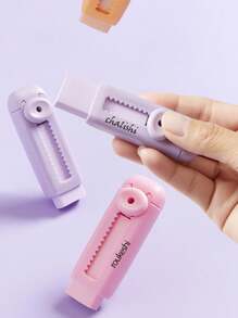 Gommes sans trace personnalisables, rétractables, cadeaux d'entreprise, publicités personnalisées, logos, noms, cadeaux pour amis, personnalisation pour les fêtes, gommes d'examen nettes à pousser-tirer, gommes créatives sans débris, gommes à verrouillage pousser-tirer, articles de papeterie pour la rentrée scolaire