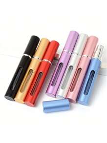 2pcs 5ml Clear Window Spray Bottle, Empty Perfume Travel Containers, Refillable Mini Portable Liquid Bottle For Cosmetics