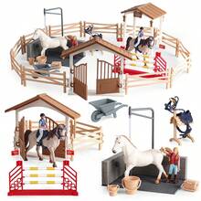 Simulation Farm Ranch Toy Stable Doll Toy Riding Club Rider Stable Fence Riding Doll Party Gifts To Friends Christmas Thanksgiving Spring Festival Gifts To People - Multicolor - View 1
