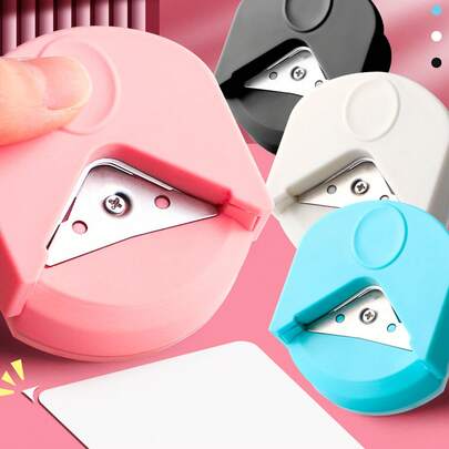 1 件/3 件圆角切刀 R4 卡片照片修剪工具，覆膜机圆角器，用于直线和斜角切割的卡片修剪器，返校，学校用品