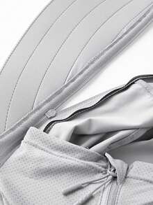 2025 New Lightweight Women Outdoor Breathable Mesh Jacket, Solid Color, For Cycling And Everyday Wear, Spring/Summer - Light Grey - View 6