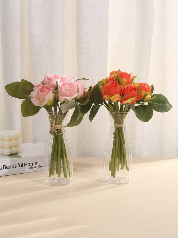 Transparent Creative Vase Modern Simple Creative Anti-Fall Floral Arrangement Hydroponic Vase Home Desktop Decoration
