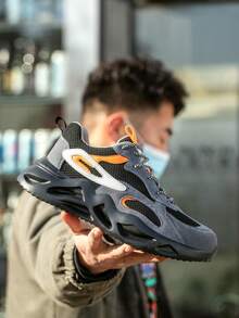 Men's Lightweight And Breathable Steel Toe Work Shoes With Anti-Smash, Non-Slip,Puncture-Proof Design, Suitable For Construction - Black - View 7