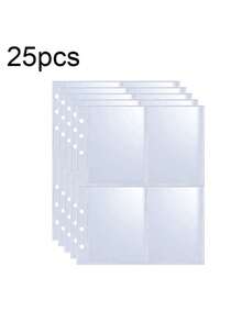 1Set (1Pc Casing+25Pcs Inner Pages)/Only 25Pcs Replace Inner Pages/Only 50Pcs Replace Inner Pages - A5 Photocard Binder With 25 Pages 4-Pocket Card Collector Album With 200 Card Slots PU Leather Cover Organizing Cards - Multicolor - View 13