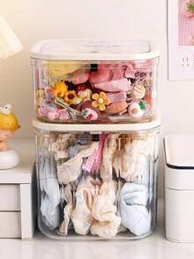 1pc Nursery Bedroom Storage Box, Multipurpose Baby Room Storage Container For Small Items - Multicolor - View 4