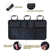 1 pièce Organiseur de coffre de voiture, organiseur de siège arrière de voiture, sac de rangement de siège arrière réglable, organisateur de siège arrière en Oxford à usage multiple, accessoires de voiture, indispensables pour les vacances d'été