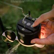 RAF Mosquito Repellent,4 In 1 Multi-Functional Camping Mosquito Repellent Light, Camping Light With Fan/Lighting/Air Humidification/Mosquito Repellent Spray Function, Waterproof Rechargeable LED Camping Light, Suitable For Outdoor Camping, Student Dormitory Use Of Multi-Functional Lighting, Mosquito Repellent Light