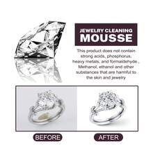 Jue-Fish Jewelry Cleaning Mousse, Watch Band Cleaning Liquid Gold Diamond Ring Jewelry Decontamination Maintenance Cleaning Agent