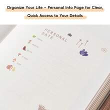 1pc 365-Day Cartoon Planner, 365-Day Planner 32k Notepad Schedule Portable Diary For Students To Use For Daily Records Of Work And Study