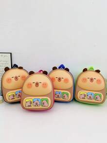 Eggshell Capybara Small Backpack, Lightweight And Cute School Bag For Girls And Boys - A - View 2