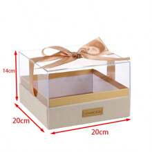 Customized Transparent Gift Box With Elegant Ribbon, Ideal Gift Choice. Customized Ribbon With Name, Wishes Or Special Dates To Make The Gift More Personalized. Suitable For Birthday, Anniversary And Other Occasions. Available In Multiple Box And Ribbon Colors.
