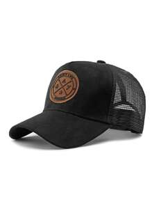 1 pieza Gorra de béisbol tipo snapback de estilo fashionable unisex con protección solar ajustable para uso al aire libre, fiesta en la playa, casual, mezcla de poliéster, color degradado, primavera, verano, otoño
