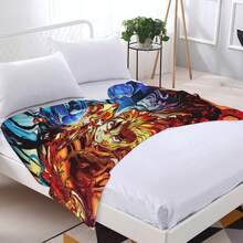Rengoku , Your Heart Ablaze , Demon Slay , Gift Him, Gift Her, Uni , Anime Gifts Fce Blanket Travel Blanket Er Soft Drat Painting Blanket Upscayl Mm - Picture Color - View 6