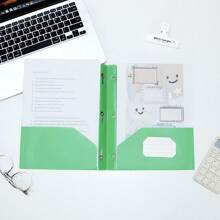 American Style PP File Folder, Office File Organizer, Document Classification Binder, Plastic D-Ring Report File Clip,Back To School,School Supplies