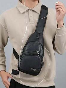 男士休闲简约胸包，轻便旅行单肩斜挎包，学生斜挎包斜挎包街头潮流