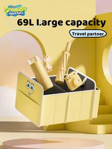 SPONGEBOB 1 Stück Auto Kofferraum Aufbewahrungsbox - Essenzielles Autozubehör, Autolagerbehälter, praktischer Fahrzeug-Organizer für das Autoinnere.