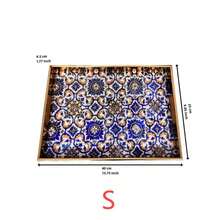 Household Tray Light Luxury Tray Light Luxury Rectangular Tray Household Tea Cup Plastic Tray Tea Tray - Multicolor - View 5