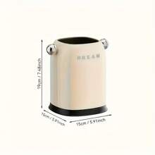 1PC Stylish Large-Capacity Trash Bin – Bathroom Waste Basket, Silent Close, Office Luxury Recycling Container, Study Desk Storage Bucket, Bathroom Accessory
