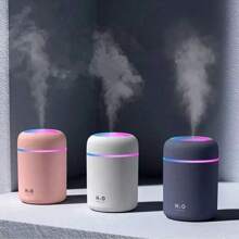 RAF Humidifier, USB Plug-In Mini Humidifier, 7-Color Light Source Humidifier, Can Be Added With Aromatherapy To Make An Aromatherapy Machine. Powered By USB, Dual Spray For Car And Home Use, Capacity 10.57oz/300ml (Without Essential Oil),Umidificador De Ar