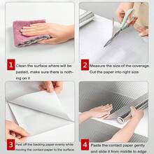 【加厚自粘铝箔贴纸】3/5米，银色金属贴纸，不锈钢膜拉丝银镜纸，防水防油阻燃加厚自粘铝箔纸，厨房炉灶铝箔自粘墙贴