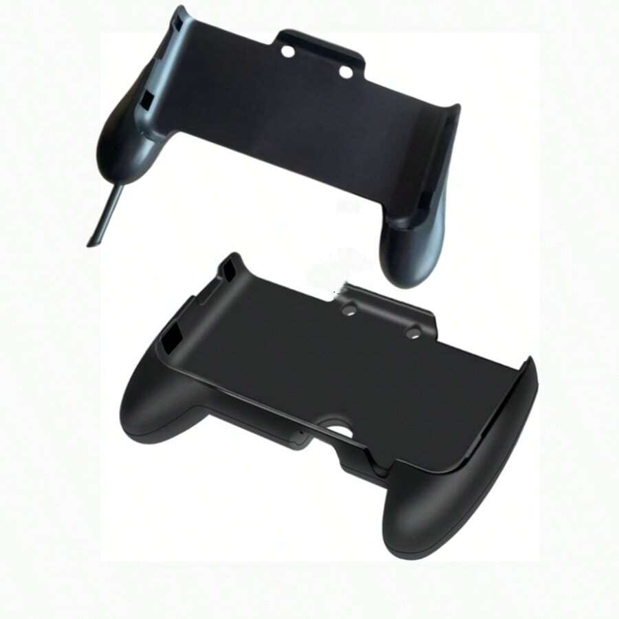 1pc New 2DSXL Grip Handle With Stand, Enhances Gaming Experience With & Without Stylus Pen - Black - View 1