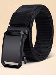 Men's Nylon Ratchet Belt, Fashionable Nylon Fabric Automatic Buckle Belt For Outdoor Casual Jeans, Golf, Suitable For Teenagers, Summer Outdoor Sports Or Vacation Travel, Graduation Gift, Birthday Accessory, Or Daily Wear