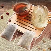 100/300 Pcs Disposable Tea Bags Filter Bags For Tea Infuser With String Heal Seal Non-Woven Fabric Spice Filters Teabags Back To School