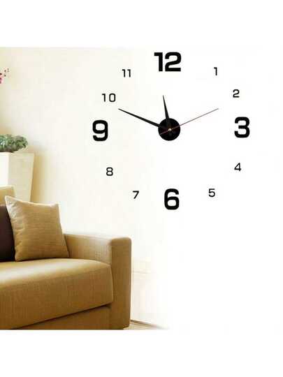 1pc Acrylic Silent Clock, Personalized Digital Klok Wand Home ation, Study, Living Room, Bedroom, Office, School, Festival ation Stickers,Home ,Room Birthday Graduation Bedroom Dormitory Back To School view 7