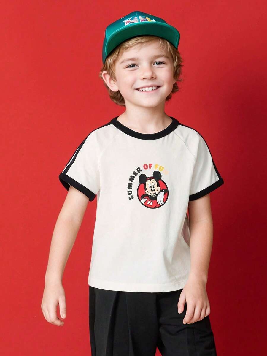 Balabala Baby Girls Disney Short Sleeve T-Shirt, 2025 Summer Baby Girl T-Shirt - Original White - View 1