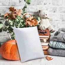 10 件，白色气泡邮件，自封信封，防水运输袋，缓冲泡沫聚乙烯邮件运输，邮寄，包装业务，圣诞节情人节