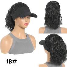 Women's High Temperature Fiber Synthetic Curly Wave Ponytail Wig With Adjustable Buckle Net Baseball Cap - Summer Sporty Sun-Protective Style Suitable For All People - Multicolor - View 9