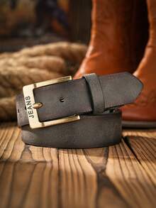 1pc Men's Bohemian Western Cowboy Style With Embossed Metal Buckle Vintage Multi-Color PU Leather Belt Fall, Autumn, Halloween Autumn-Winter Accessories,Suitable For Teens, Youth,Men,Casual, Outdoor, Athletic, Vacation, Graduation Gifts, Birthday, Daily Wear - As Shown - View 31