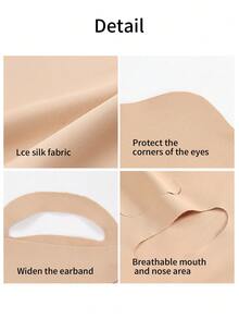 GOLOVEJOY 1pc Women's Summer UV Protection Golf Face Mask, Ice Silk, Breathable, 3D Fit, Anti-Fog, Sweat-Proof, Suitable For Riding, Hiking