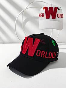 1pc Rainbow Alien 3D Embroidered W Letter Adjustable Baseball Cap - Multicolor - View 6