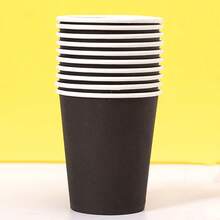 10 piezas de vasos de papel de colores desechables, vasos para bebidas frías, vasos de café, accesorios de fotografía adecuados para zumo o té, reuniones de oficina, viajes familiares, vasos de unicolor sin electricidad, celebraciones festivas, fiestas de cumpleaños, meriendas, fiestas en casa u oficina, decoración del hogar, del dormitorio, almacenamiento, decoración de jardín, con artesanía exquisita y combinación de moda - Multicolor - Ver 17