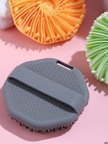 1 pezzo Spazzola da bagno in silicone per esfoliare il corpo, Spazzola da doccia multifunzione, Accessorio da bagno portatile