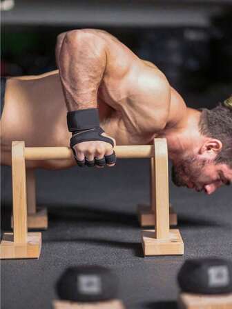 2 件装训练运动手套举重手套男女健身健身房半指防滑手腕手掌保护手套