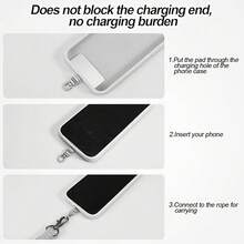 3pcs Upgraded 360° Rotating Stainless Steel Phone Strap Connectors, Ultra-Thin 0.12-Inch Golden Clip, Phone Case Secure Strap Wristband Lanyard Crossbody Accessory, Universal Phone Accessory - Multicolor - View 6