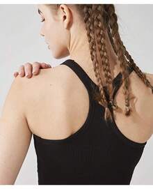 Yoga Racerback Tank Top For Women With Built In Bra,Women's Padded Sports Bra Fitness Workout Running Shirts - 橙粉紅色 - 查看 10