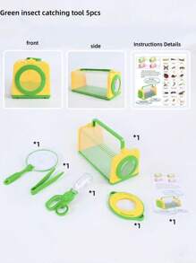 Gilet per l'avventura all'aperto, per bambini e ragazzi, con strumento per catturare gli insetti, con cappello, traspirante e confortevole, con lente di ingrandimento, ideale per esplorare la natura, adatto per attività all'aperto, weekend e vacanze con la famiglia, regali per il ritorno a scuola