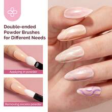 4 Jars Chrome Nail Powder Y2K Aesthetic Metallic Mirror Effect Holographic White Aurora Chameleon Chrome Powder For Nail Art Gel Polish, Nail Supplies For Nails Glitter Powder - Y01+Y02+Y04+Y06 - 查看 6