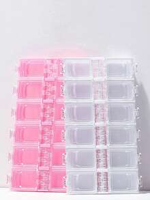 Hộp đựng đồ bằng nhựa acrylic rỗng 12 ngăn, hộp đựng đá trang trí móng tay, hộp đựng dụng cụ làm móng, hộp đựng trang sức, túi đựng đồ, hộp đựng cọ trang điểm, hộp đựng nước hoa, túi xách, đồ trang trí phòng. - Trong sáng - Xem 3