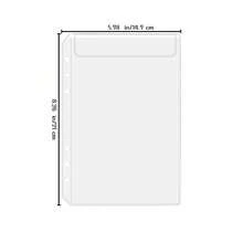 6/12/24 包 PVC 活页夹口袋 A6 A5 尺寸 6 孔防水活页夹袋文件夹，透明信封，适用于 6 孔笔记本活页夹、文件、账单现金卡