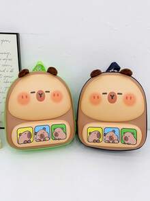 Eggshell Capybara Small Backpack, Lightweight And Cute School Bag For Girls And Boys - A - View 9