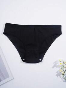 7条装女士棉质内裤性感低腰纯色罗纹针织三角裤舒适透气运动内衣