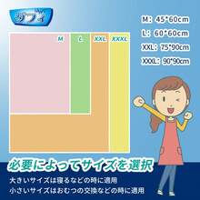 ダフィ 防水シーツ 使い捨て 吸水シート 防水シート 介護用防水シーツ 抗菌ポリマー ふとん安心 おむつかえシート ベッド 洗浄 大判 ワイド サイズ - 75*90cm/50枚 - チェックする 5