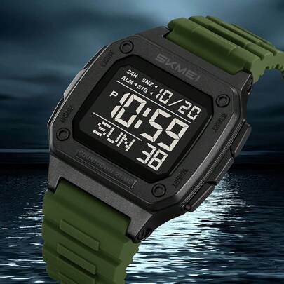  SKMEI 2456 最新款 50 米防水彩色时尚户外运动电子手表