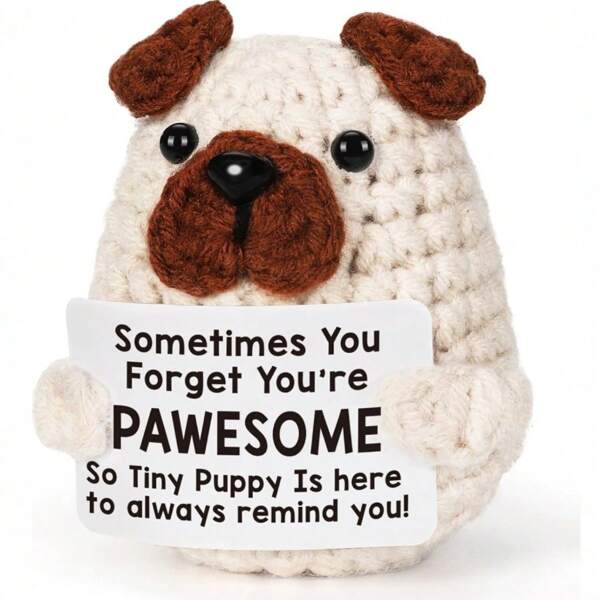 1 pieza de adorno de muñeca de ganchillo hecho a mano, adecuado para regalar a amigos y seres queridos, adorno de muñeca de energía positiva