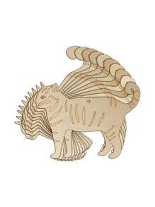 10PCS Blank Animal Shaped Wood Cutouts - Playwood Laser-Cut DIY Craft Kits For Art, Painting & Party Decor - Family-Friendly Wooden Shapes For Kids & Creative Projects